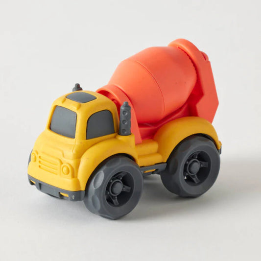 JIGGLES & GIGGLES - BIOPLASTIC UTILITY TRUCKS - SMALL - CEMENT TRUCK
