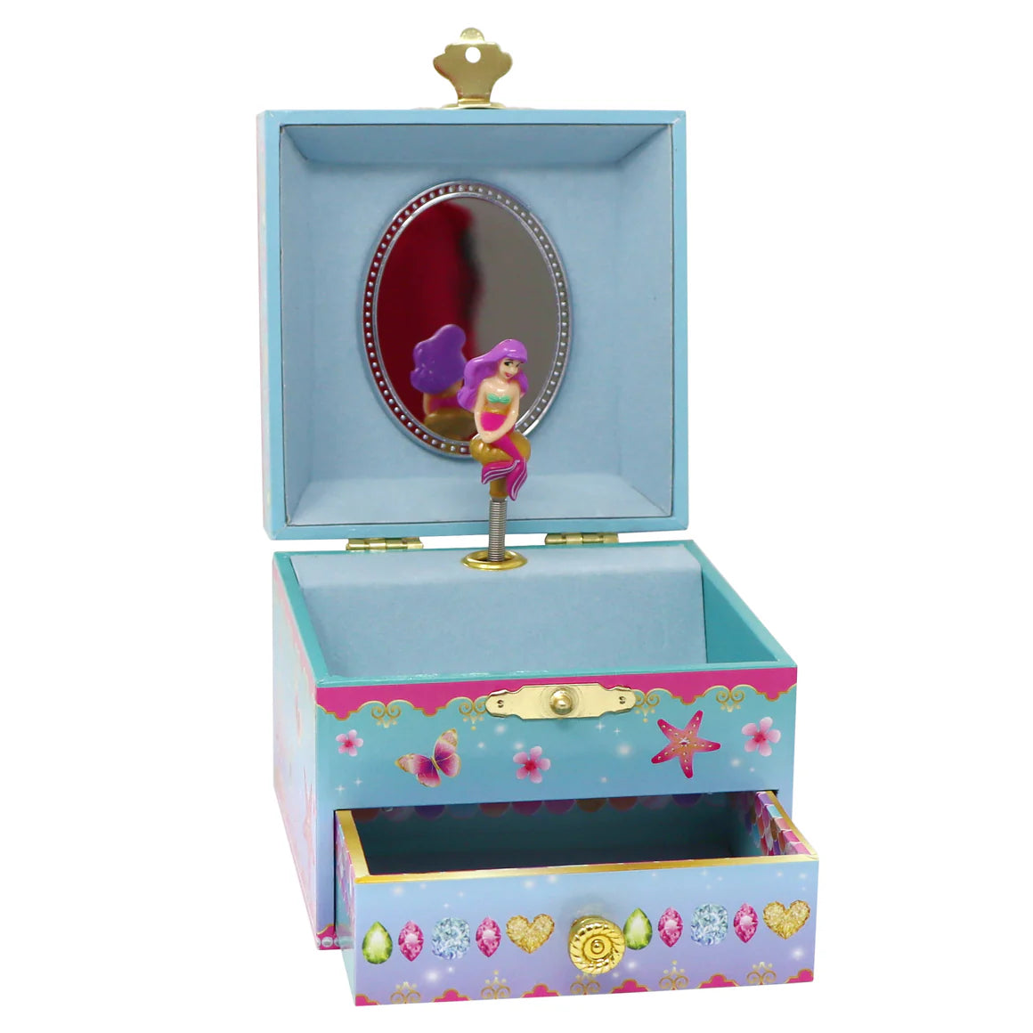 PINK POPPY - MUSICAL JEWELLERY BOX - SHIMMERING MERMAID