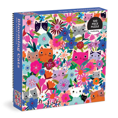 MUDPUPPY 500 PIECE PUZZLE - BLOOMING CATS