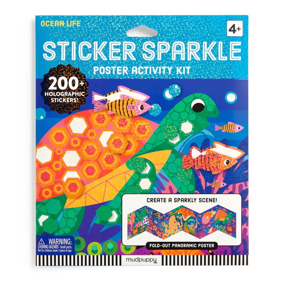 MUDPUPPY STICKER SPARKLE ACTIVITY KIT - OCEAN LIFE