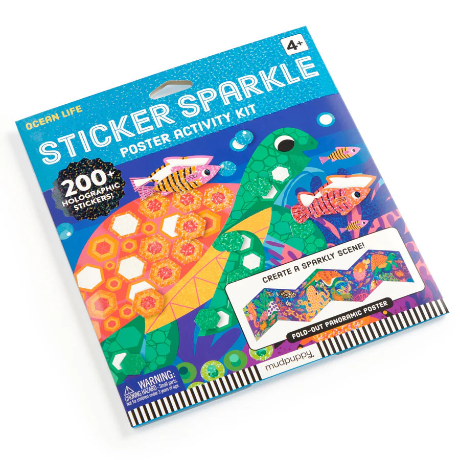 MUDPUPPY STICKER SPARKLE ACTIVITY KIT - OCEAN LIFE