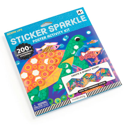 MUDPUPPY STICKER SPARKLE ACTIVITY KIT - OCEAN LIFE