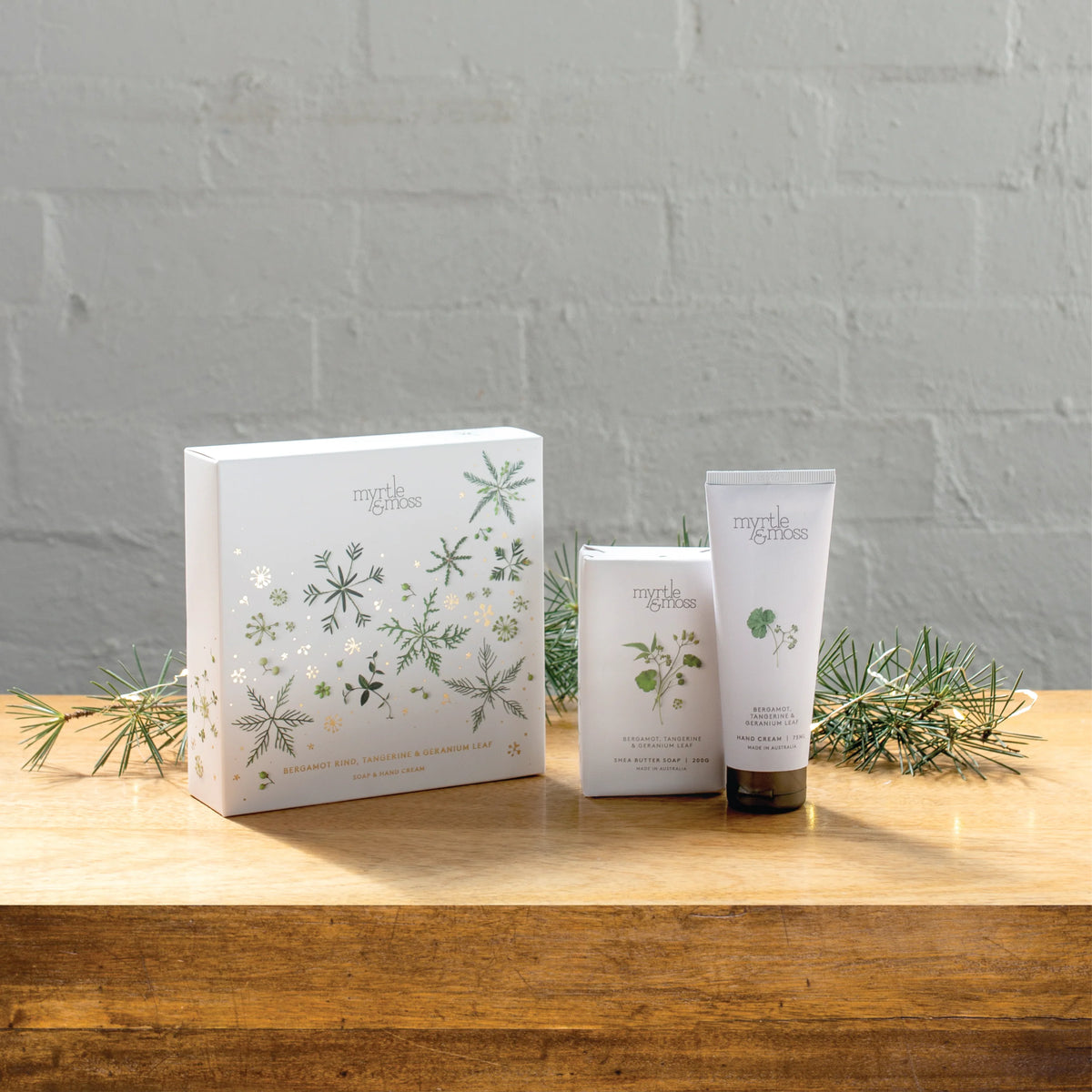 MYRTLE & MOSS CHRISTMAS DUO - BERGAMOT TANGERINE & GERANIUM
