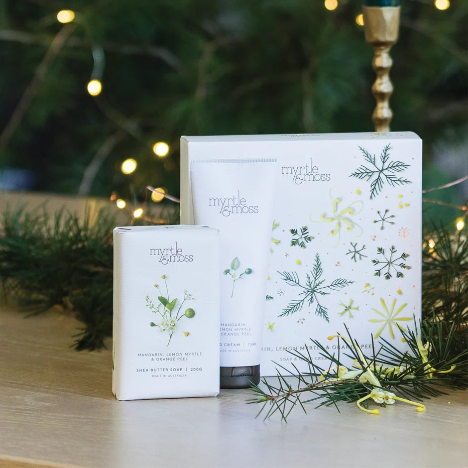 MYRTLE & MOSS CHRISTMAS DUO - MANDARIN LEMON MYRTLE & ORANGE PEEL