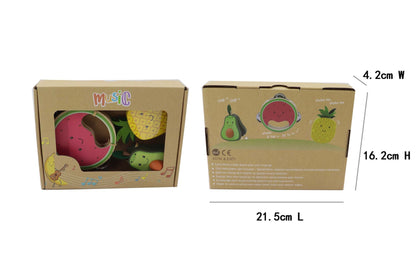 KAPER KIDZ 3 PIECE TROPICAL FRUIT MUSICAL SET