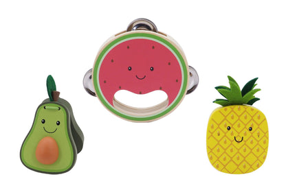 KAPER KIDZ 3 PIECE TROPICAL FRUIT MUSICAL SET