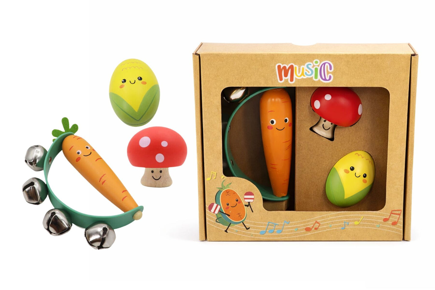 KAPER KIDZ 3 PIECE WOODEN FRUIT SET