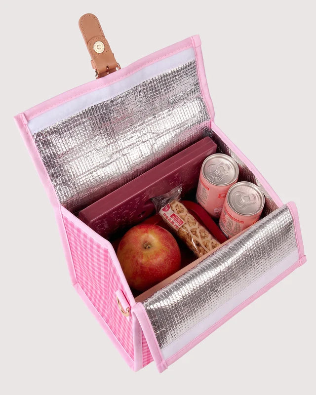 THE SOMEWHERE CO - LUNCH SATCHEL - TICKLED PINK