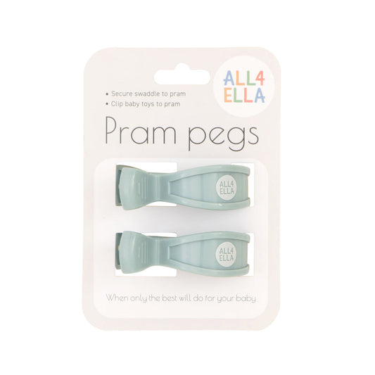 ALL 4 ELLA - PRAM PEGS - STEELE BLUE