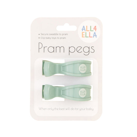 ALL 4 ELLA - PRAM PEGS - SAGE