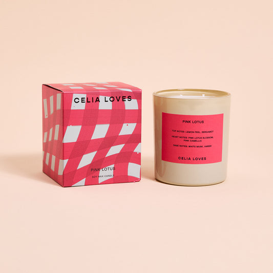 CELIA LOVES CANDLE - PINK LOTUS