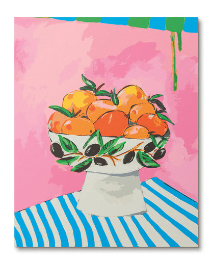 JOURNEY OF SOMETHING  PAINT BY NUMBERS - BOWL OF ORANGES