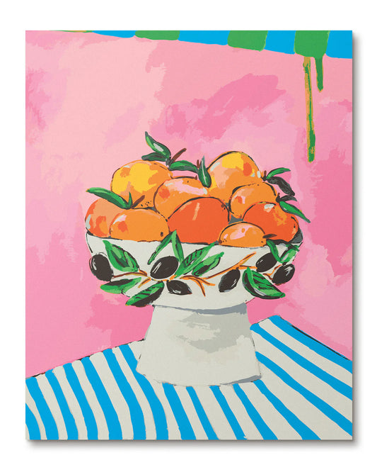 JOURNEY OF SOMETHING  PAINT BY NUMBERS - BOWL OF ORANGES