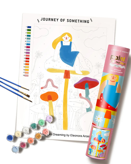 JOURNEY OF SOMETHING KIDS PAINT BY NUMBERS - MUSHROOM DREAMING