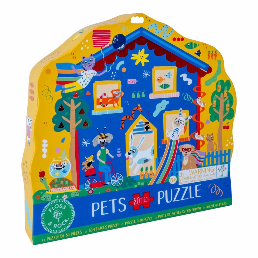 FLOSS & ROCK 80 PIECE PUZZLE - PETS