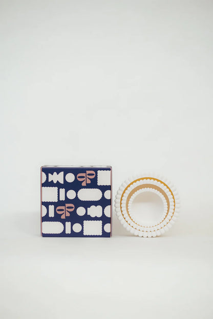PRINTING POTTERS - SCALLOPED TRINKET BOWL SET