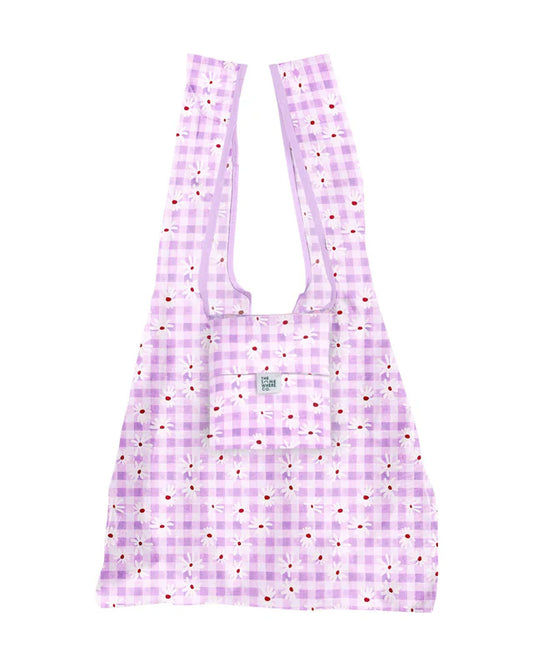 THE SOMEWHERE CO. REUSABLE SHOPPING BAG - DAISY FIELDS