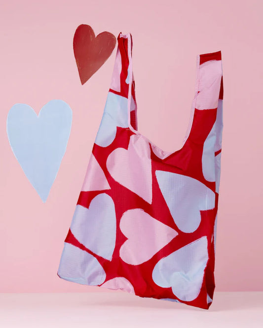 THE SOMEWHERE CO. REUSABLE SHOPPING BAG - QUEEN OF HEARTS