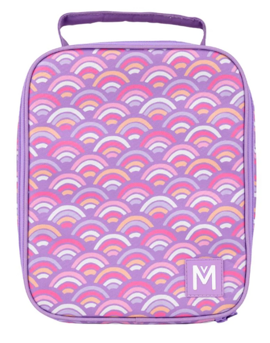MONTIICO INSULATED LARGE LUNCH BAG - RAINBOWS