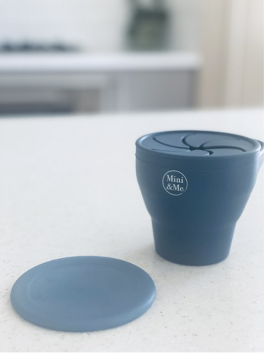 MINI & ME SILICONE SNACK CUP - BLUEBERRY