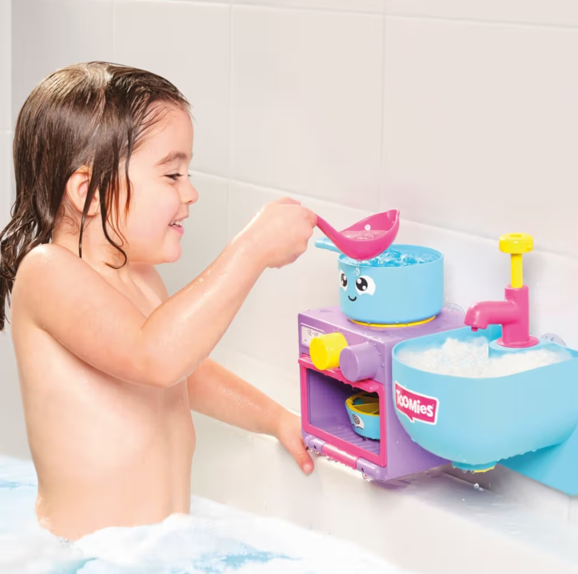 BATH TOY - TOMY TOOMIES BUBBLE & BAKE BATHTIME KITCHEN