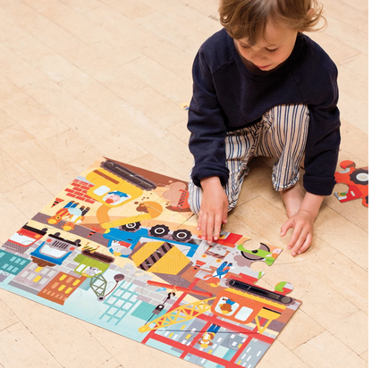 PETIT COLLAGE FLOOR PUZZLE - CONSTRUCTION