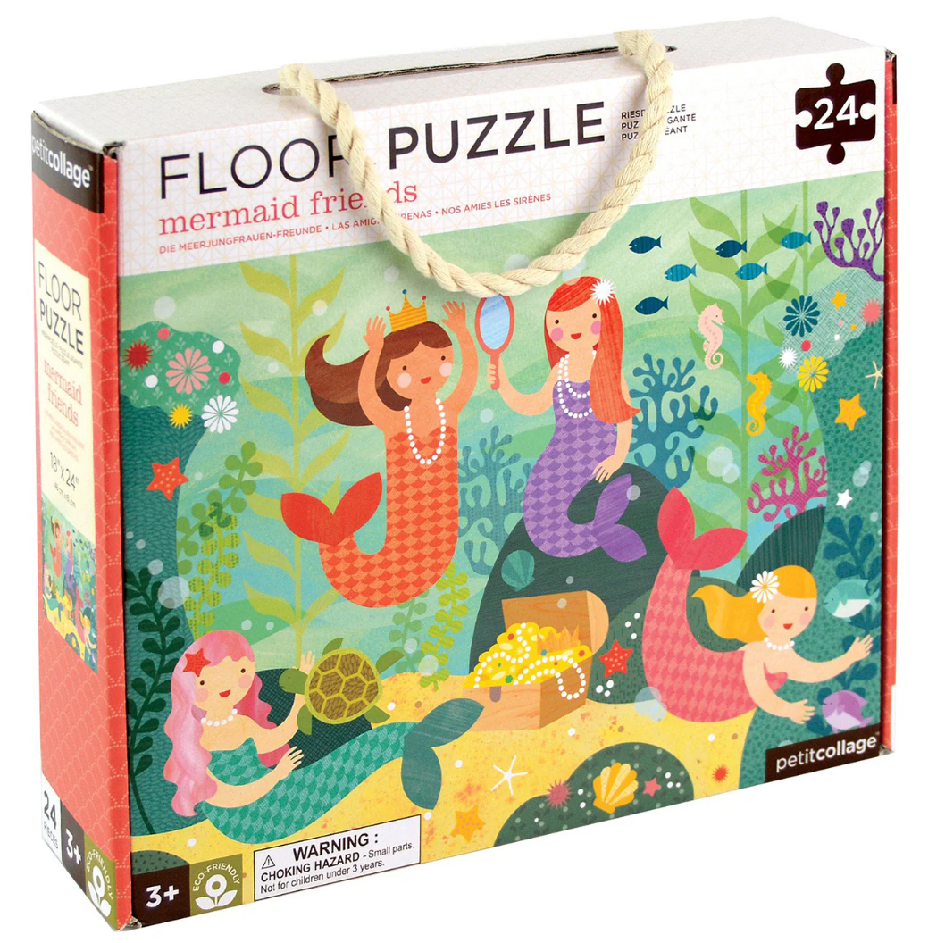 PETIT COLLAGE FLOOR PUZZLE - MERMAID FRIENDS