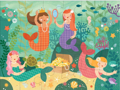 PETIT COLLAGE FLOOR PUZZLE - MERMAID FRIENDS