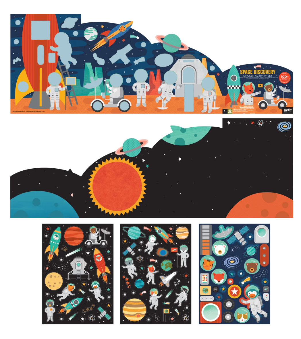 PETIT COLLAGE STICKER ACTIVITY SET - SPACE DISCOVERY