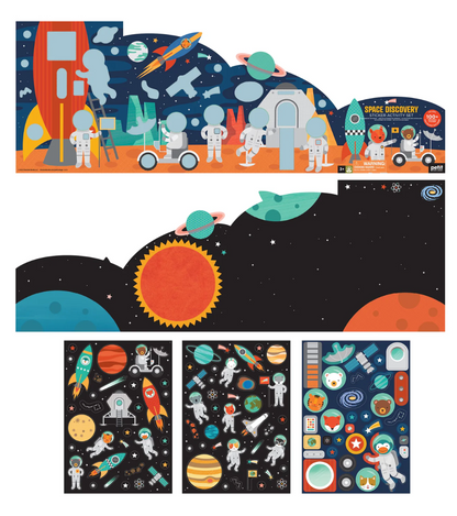 PETIT COLLAGE STICKER ACTIVITY SET - SPACE DISCOVERY