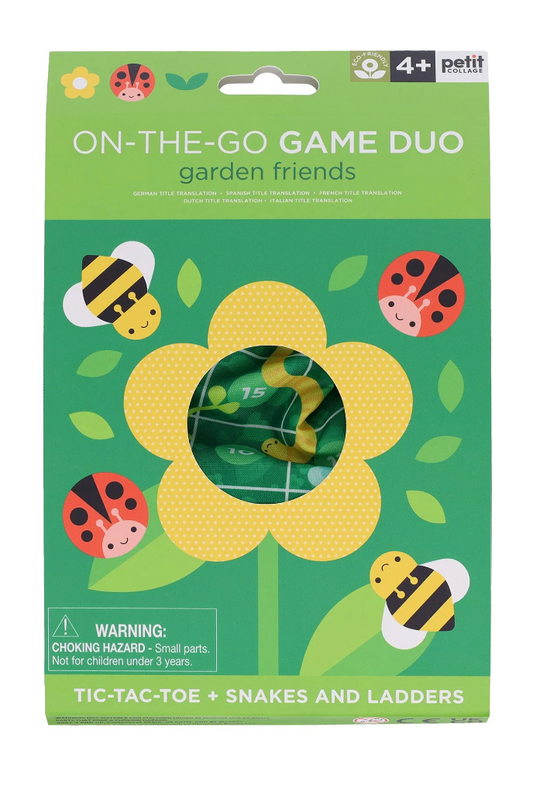 PETIT COLLAGE ON-THE-GO GAME DUO - GARDEN FRIENDS