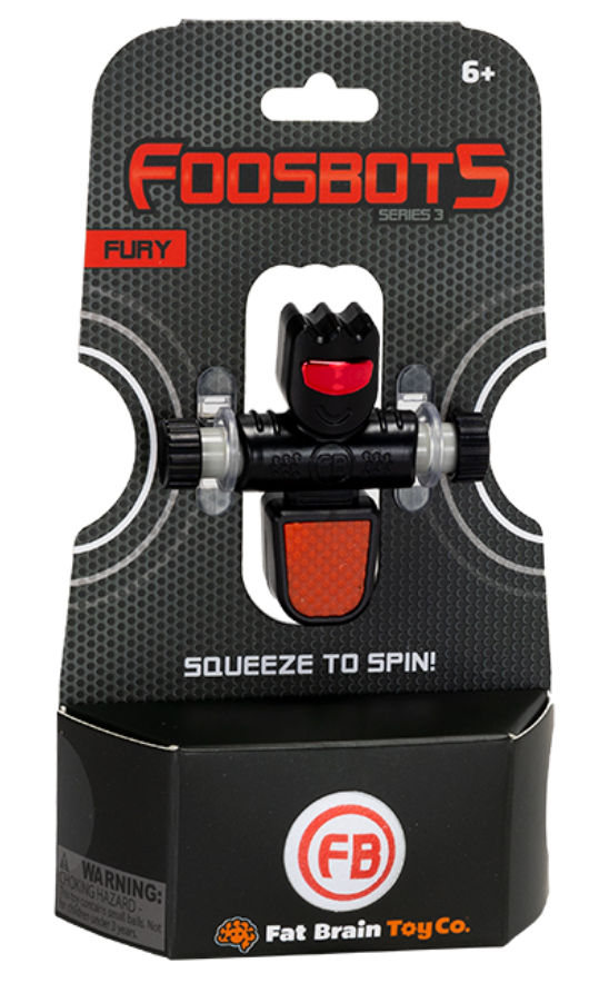 FAT BRAIN TOYS - FOOSBOTS FURY BLACK