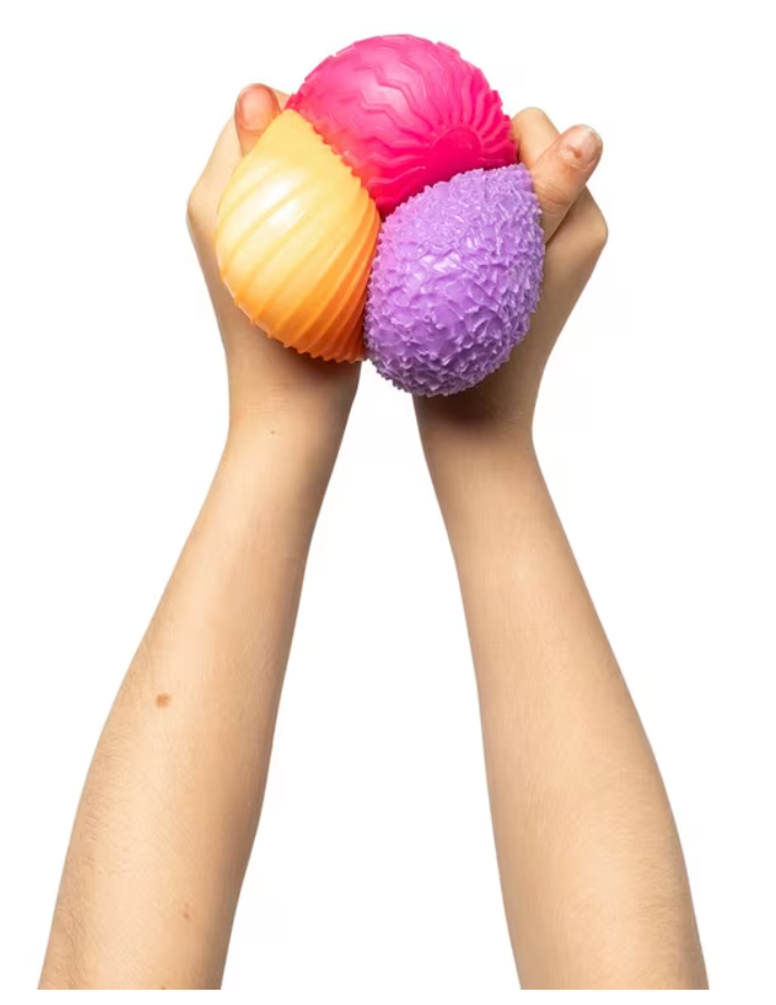 SENSORY SPROUTS - MINDFUL MONSTER BALLS - PINK/PURPLE/ORANGE
