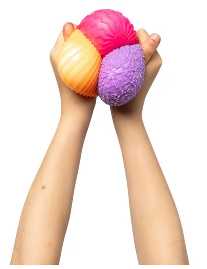 SENSORY SPROUTS - MINDFUL MONSTER BALLS - PINK/PURPLE/ORANGE