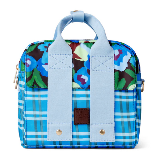 THE SOMEWHERE CO - THE LUNCH TOTE PANSY PATCH