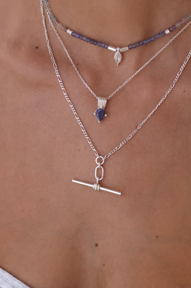 TONY MAY - FOB NECKLACE - SILVER