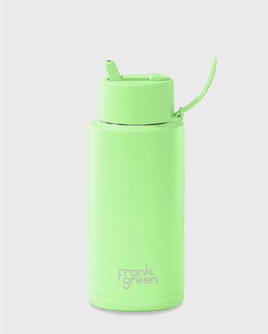 FRANK GREEN 1L CERAMIC DRINK BOTTLE WITH FLIPLID - AURORA GLOW