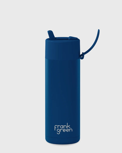 FRANK GREEN CERAMIC REUSABLE BOTTLE 595ml - NAVY