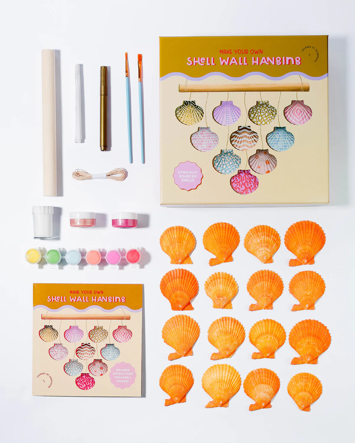 Shell Wall Cover JOURNEY OF SOMETHING - MAKE YOUR OWN SHELL WALL HANGING – Were St Trading