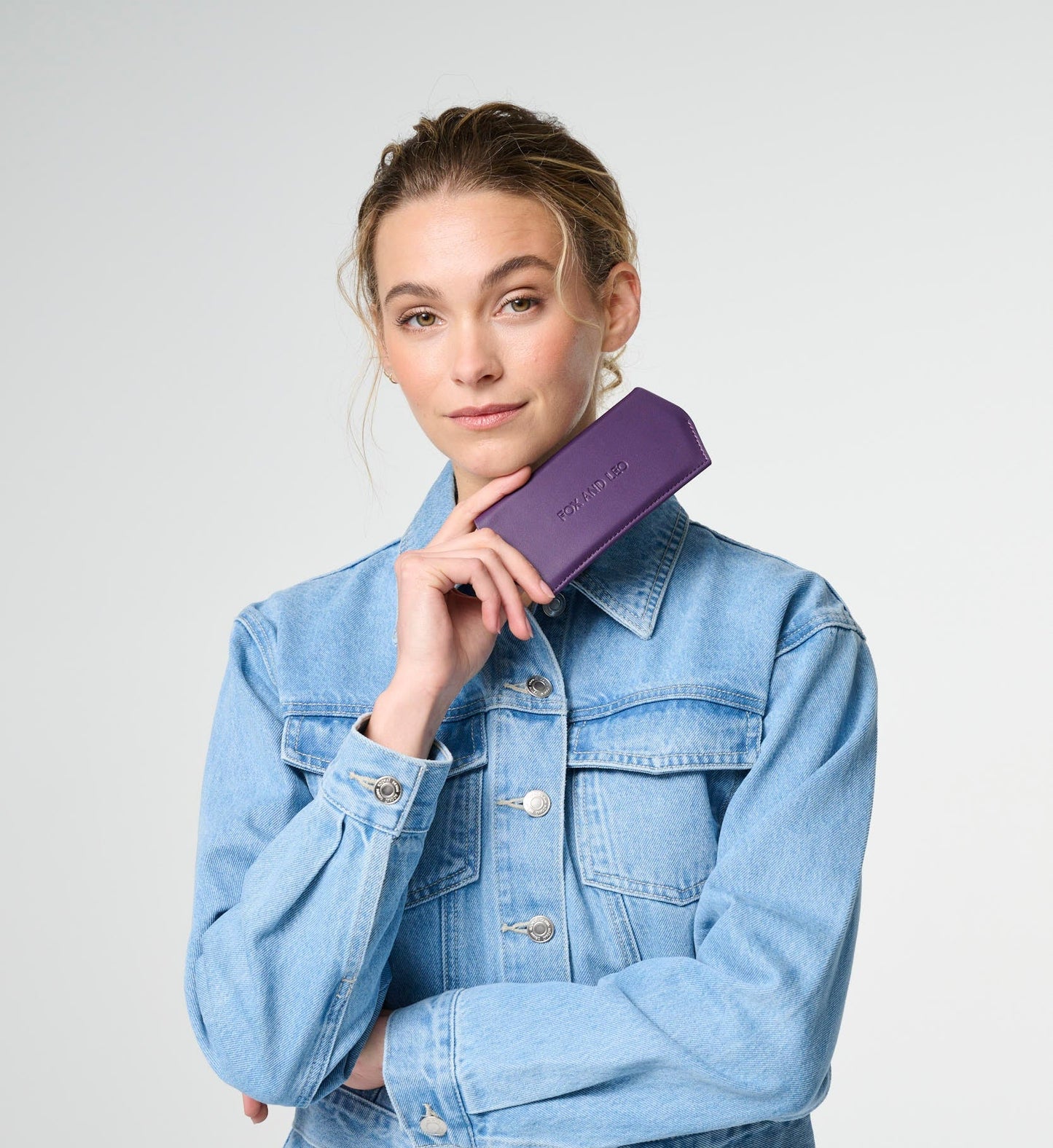 FOX AND LEO GLASSES CASE - MULBERRY