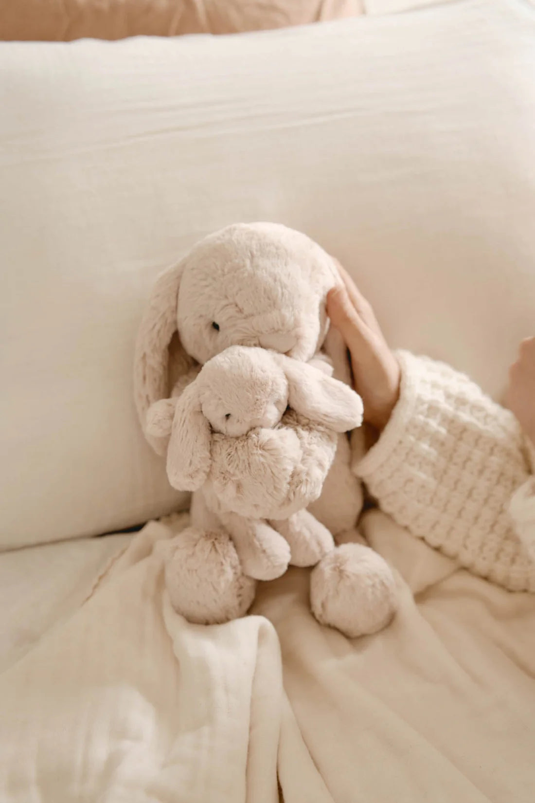 JAMIE KAY SNUGGLE BUNNIES - FRANKIE THE HUGGING BUNNY - BRULEE