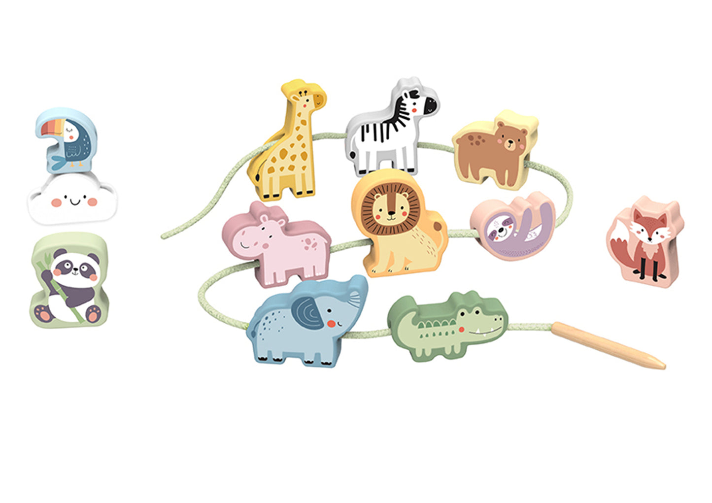 TOOKY TOY LACING ANIMALS