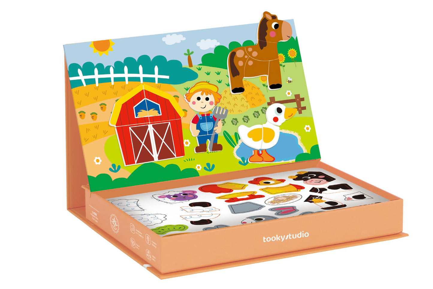 TOOKY TOY MAGNETIC BOX - FARM