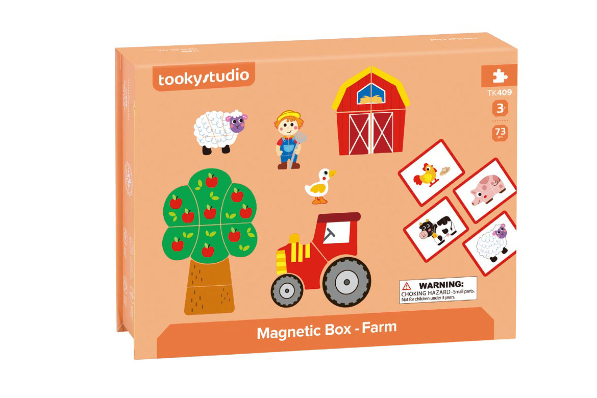 TOOKY TOY MAGNETIC BOX - FARM