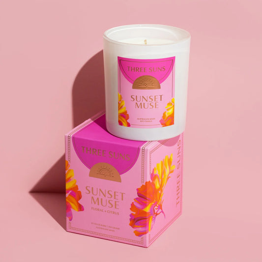 THREE SUNS - SUNSET MUSE CANDLE