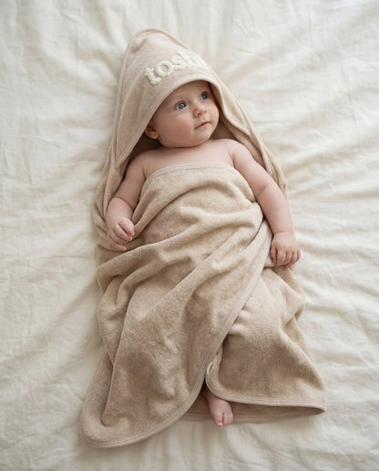 TOSHI - BABY BATH TOWEL - OATMEAL