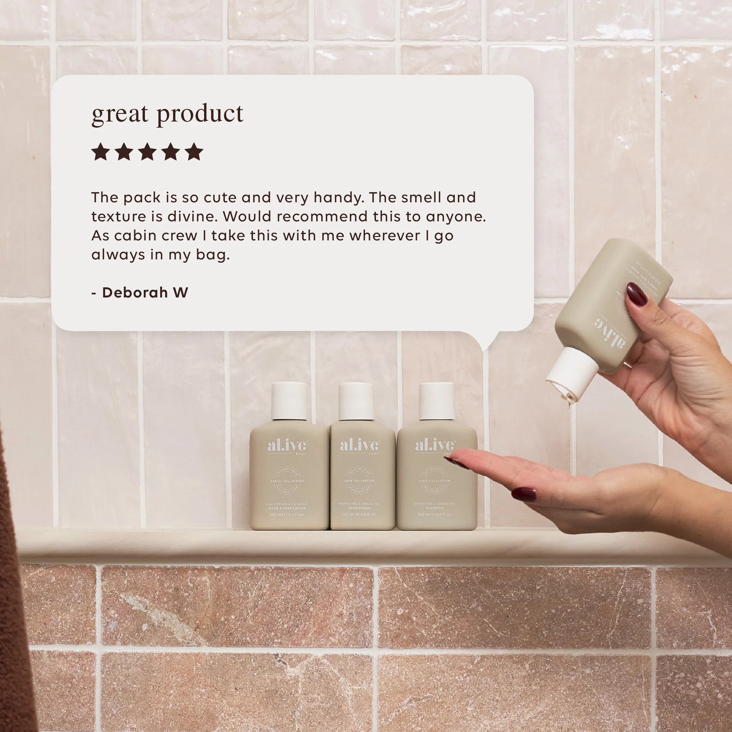 AL.IVE HAIR & BODY TRAVEL PACK