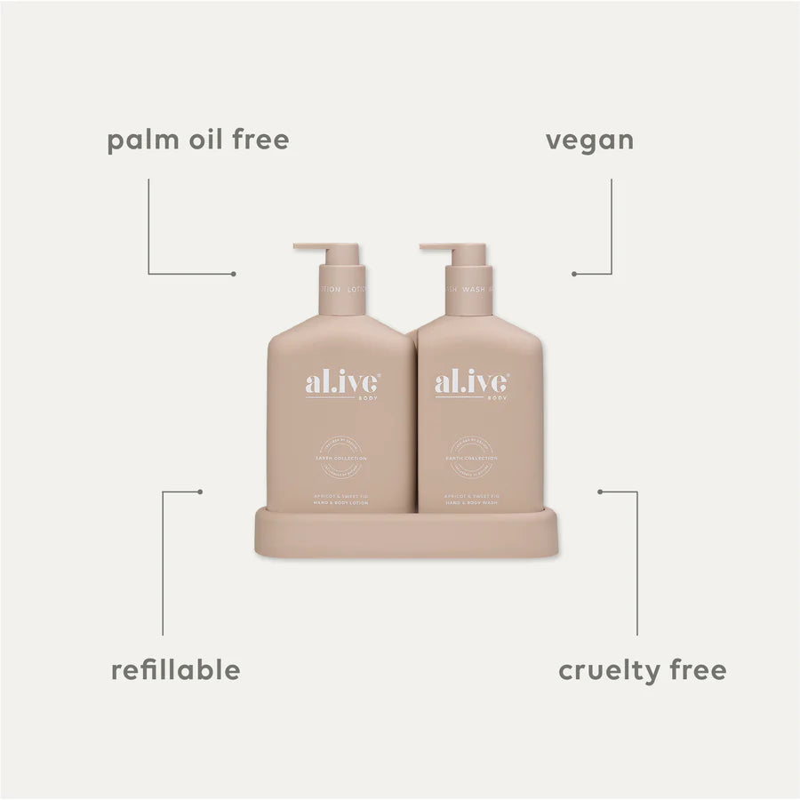 AL.IVE WASH & LOTION DUO - APRICOT & SWEET FIG