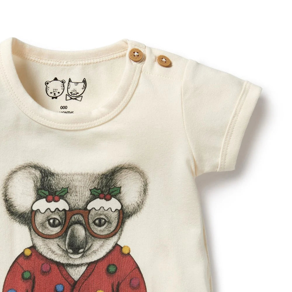 WILSON & FRENCHY - KOALA ORGANIC CHRISTMAS BODYSUIT