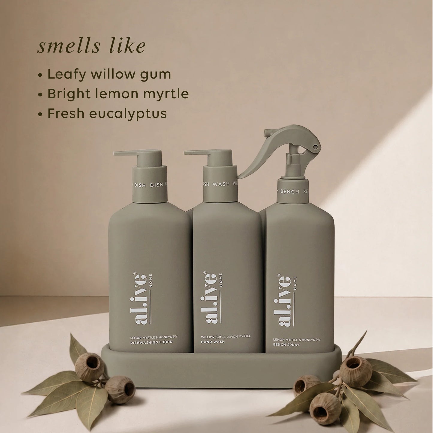 AL.IVE KITCHEN TRIO - LEMON MYRTLE & HONEYDEW - OLIVE
